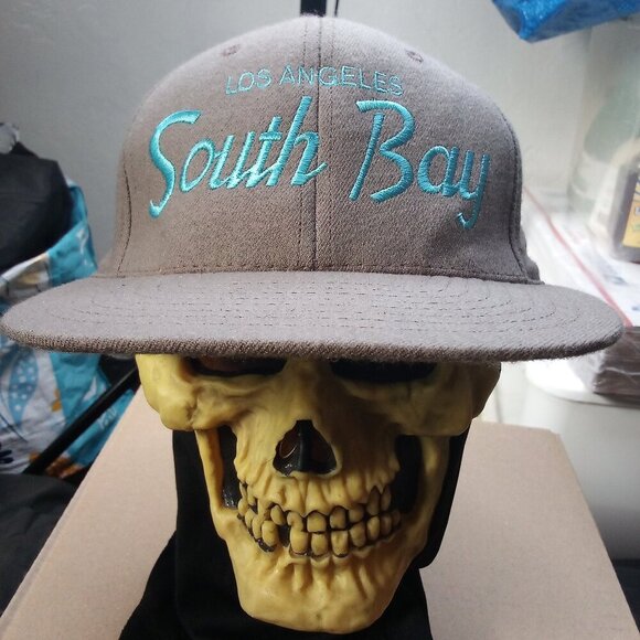 Hood Los Angeles South Bay Script Snap Back Hat Cap - Picture 1 of 8